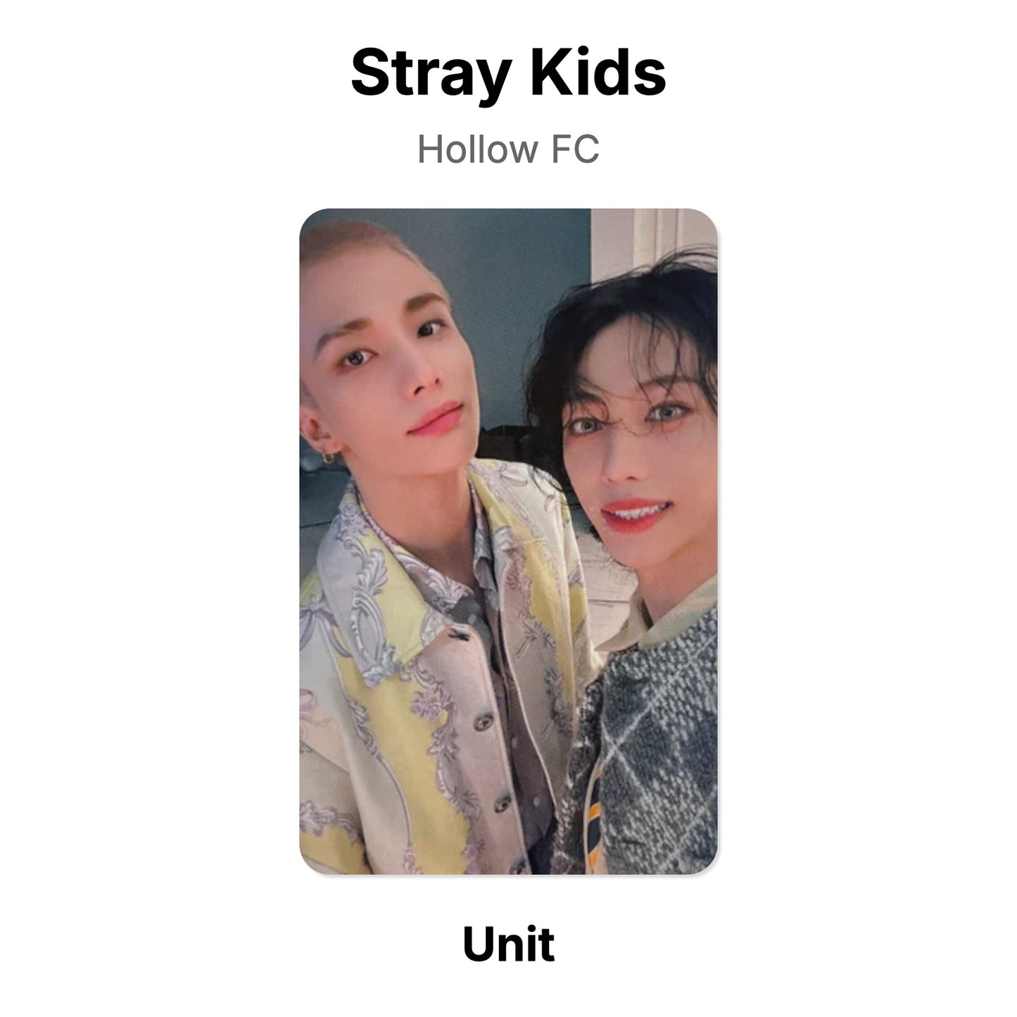 Stray Kids Hollow FC โฟโต้การ์ดของแท้