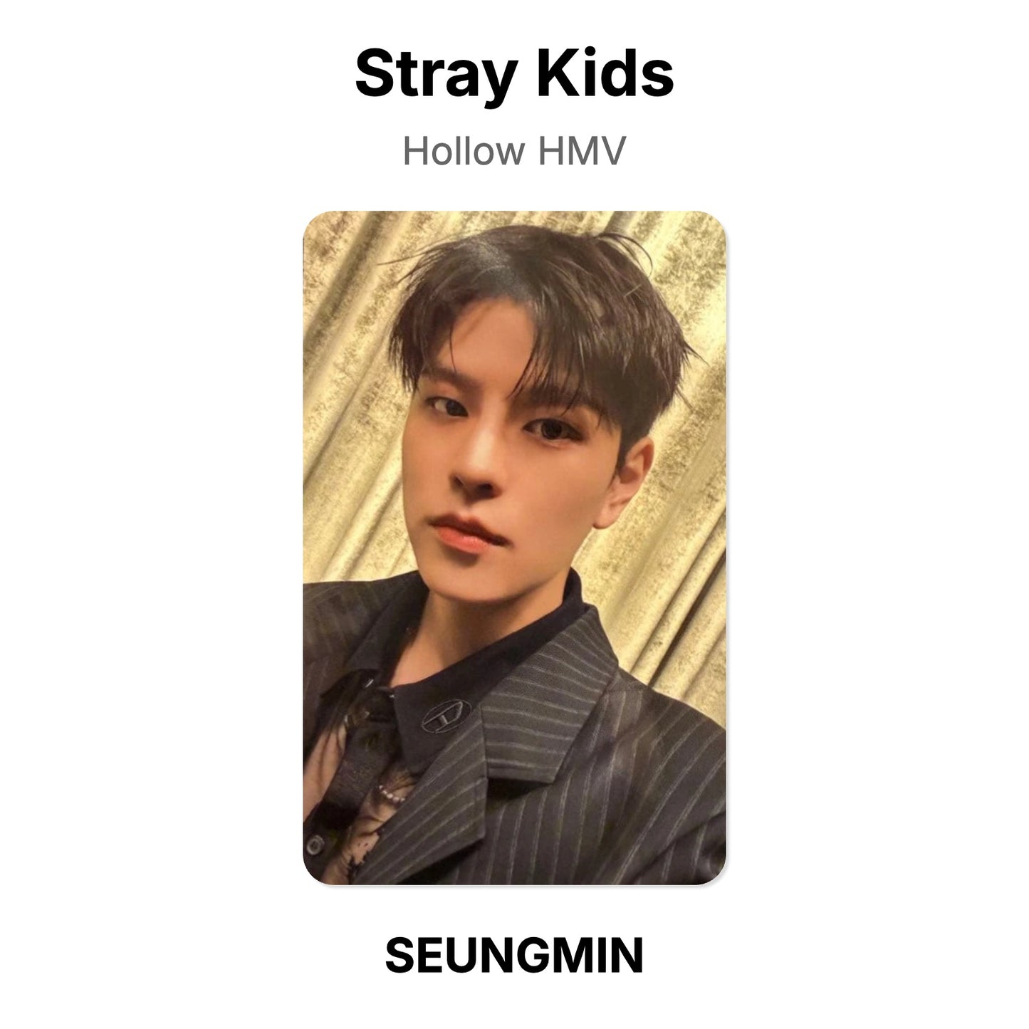 Stray Kids Hollow HMV Official Photocard