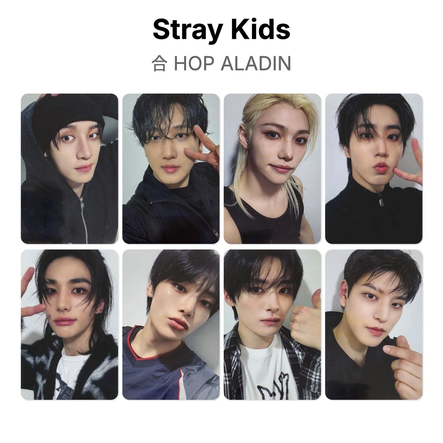 Stray Kids 合 HOP ALADIN photocard chính hãng