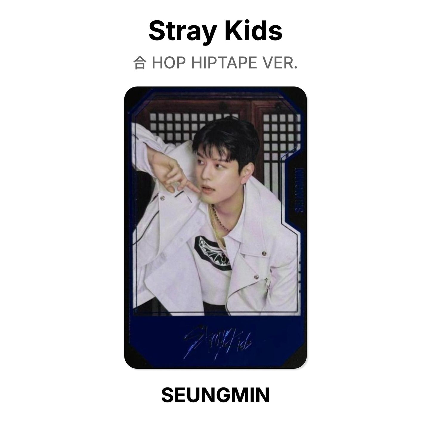 Stray Kids 合 HOP HIPTAPE VER. Offizielle Photocard