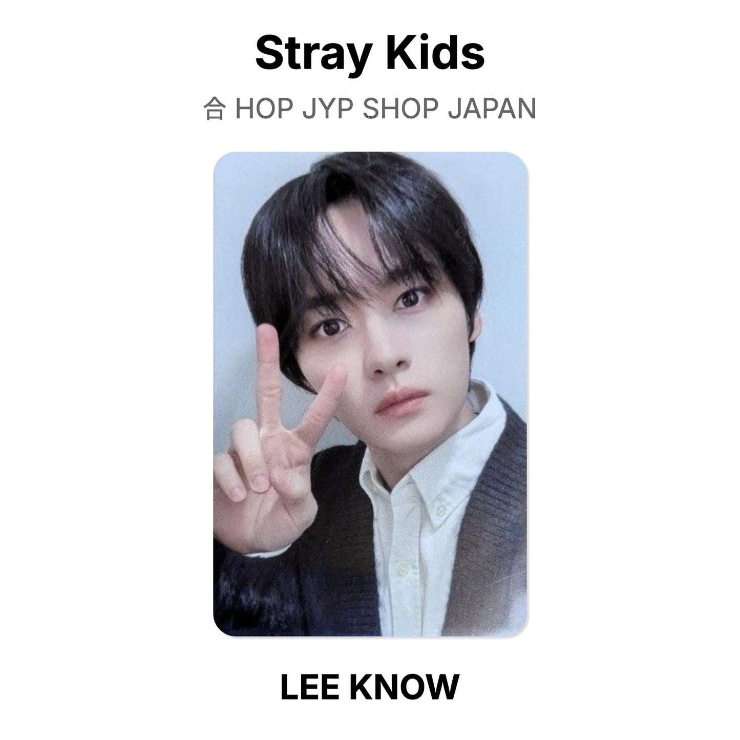 Stray Kids 合 HOP JYP SHOP JAPAN Official Photocard