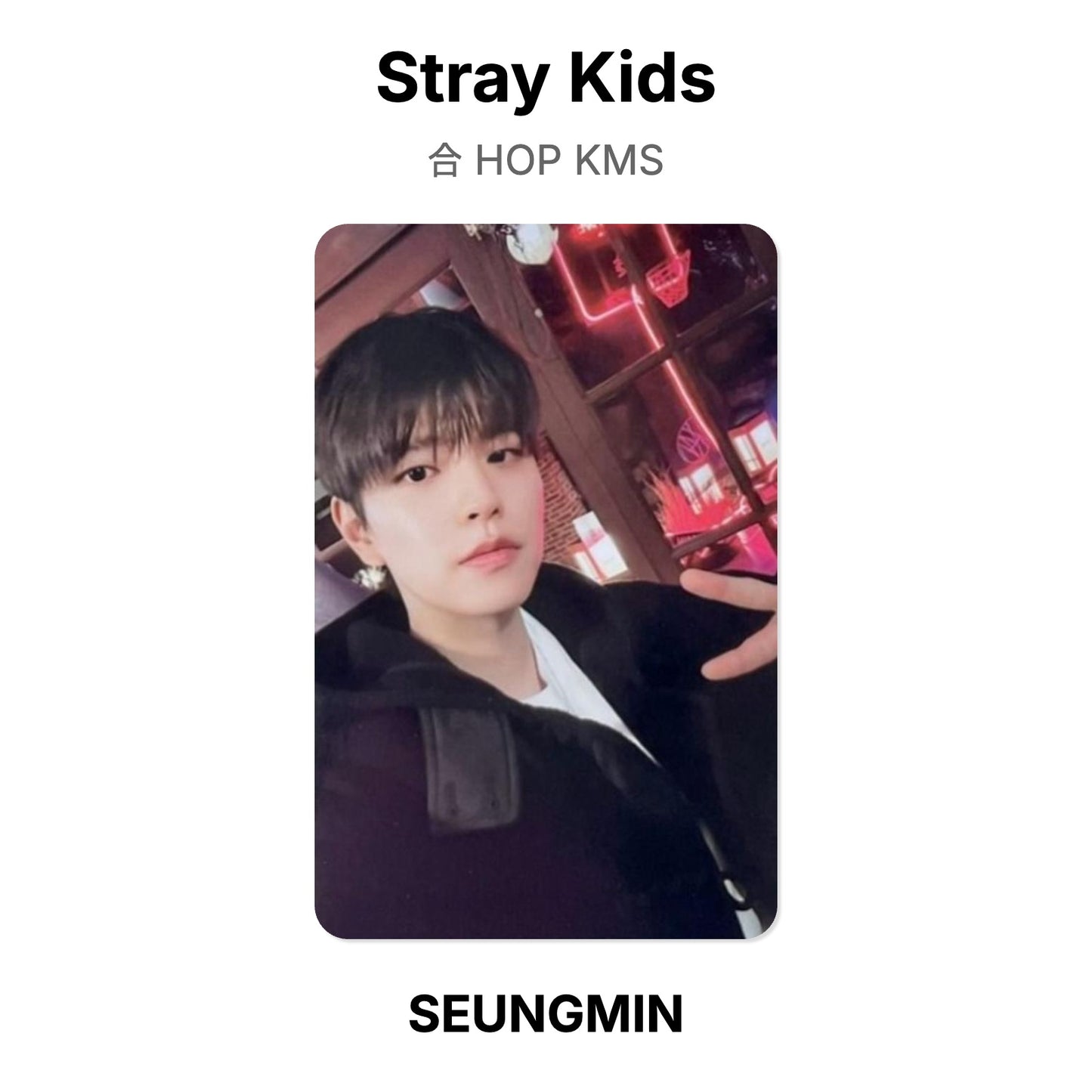 Stray Kids 合 HOP KMS Official Photocard