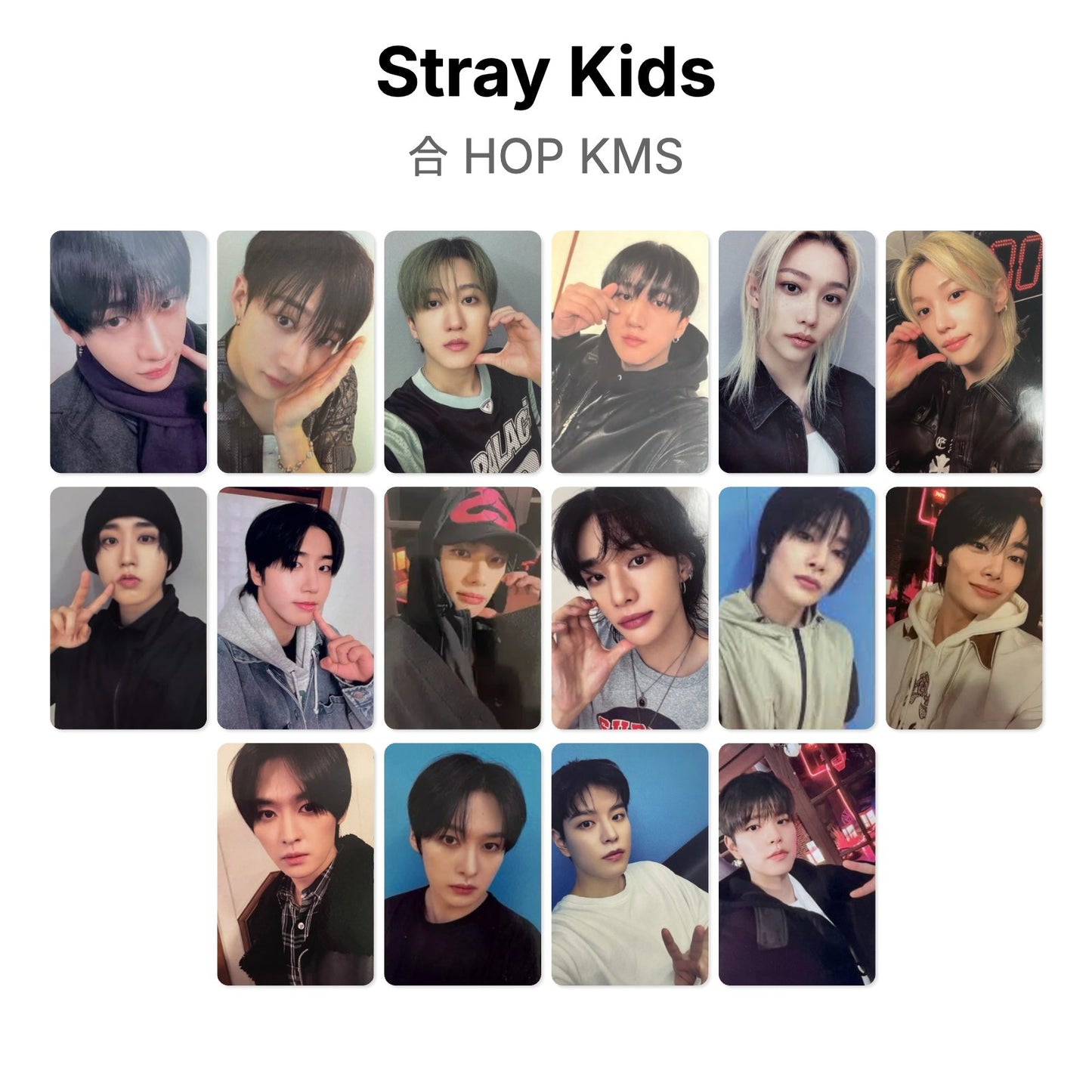 Stray Kids 合 HOP KMS Official Photocard