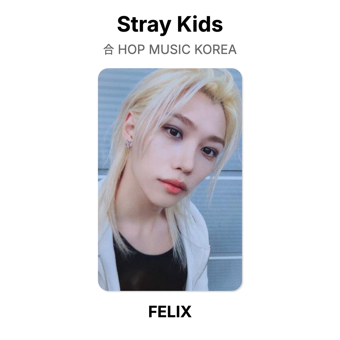 Stray Kids 合 HOP MUSIC KOREA Official Photocard