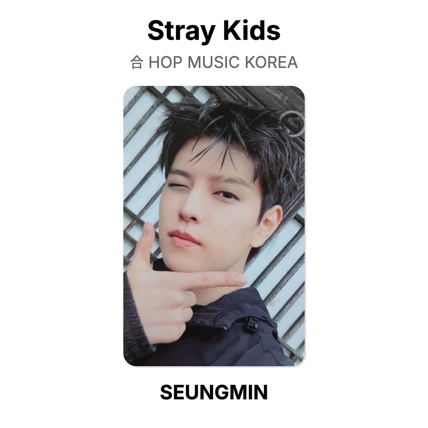 Stray Kids 合 HOP MUSIC KOREA Official Photocard
