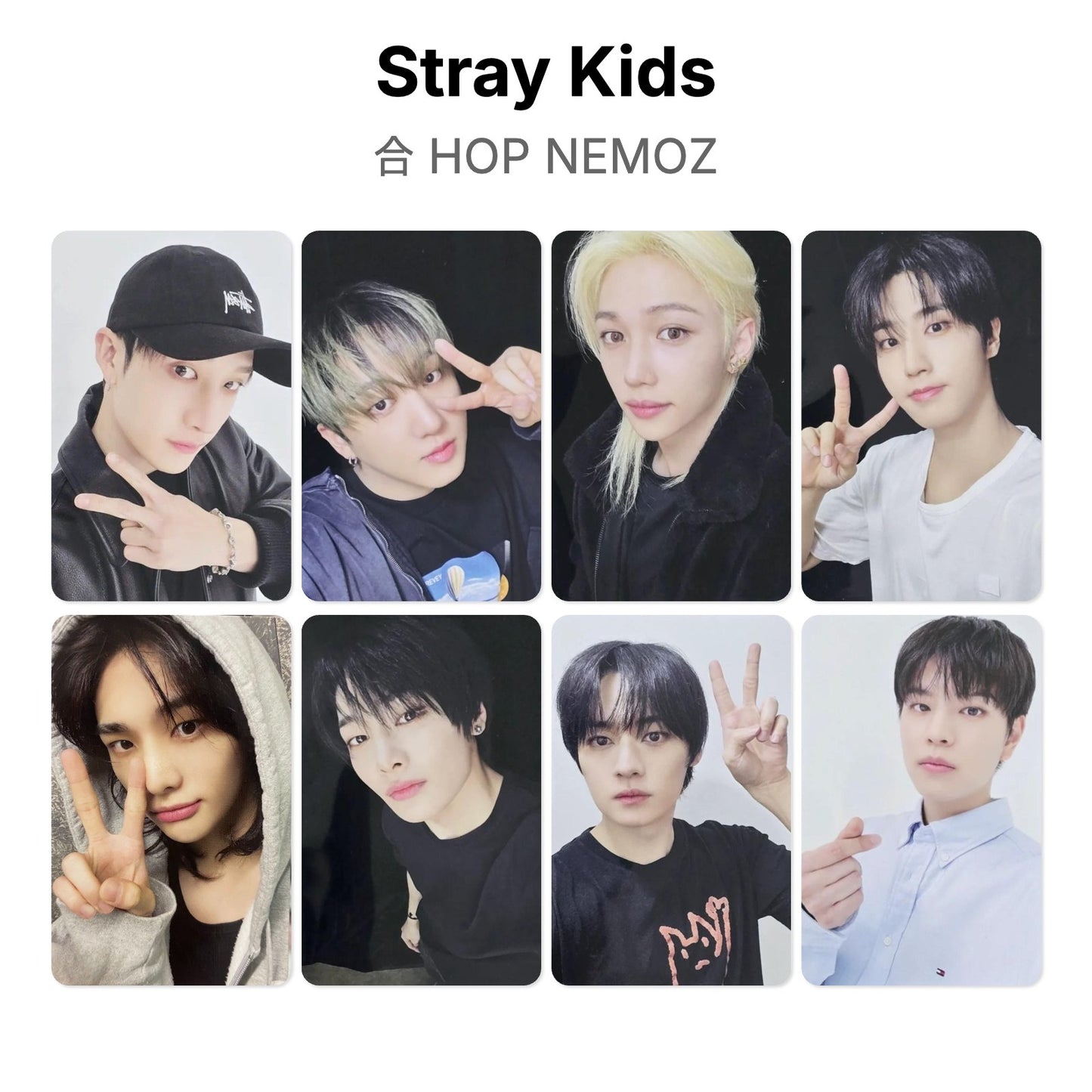 Stray Kids 合 HOP NEMOZ photocard resmi