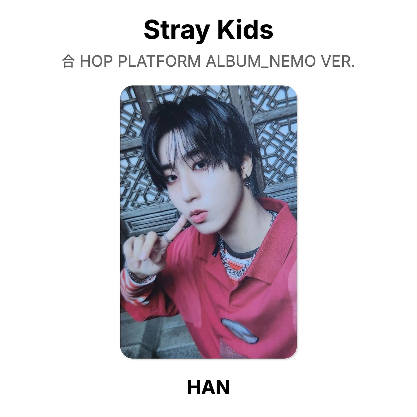 Stray Kids 合 HOP PLATFORM ALBUM_NEMO VER. Offizielle Photocard
