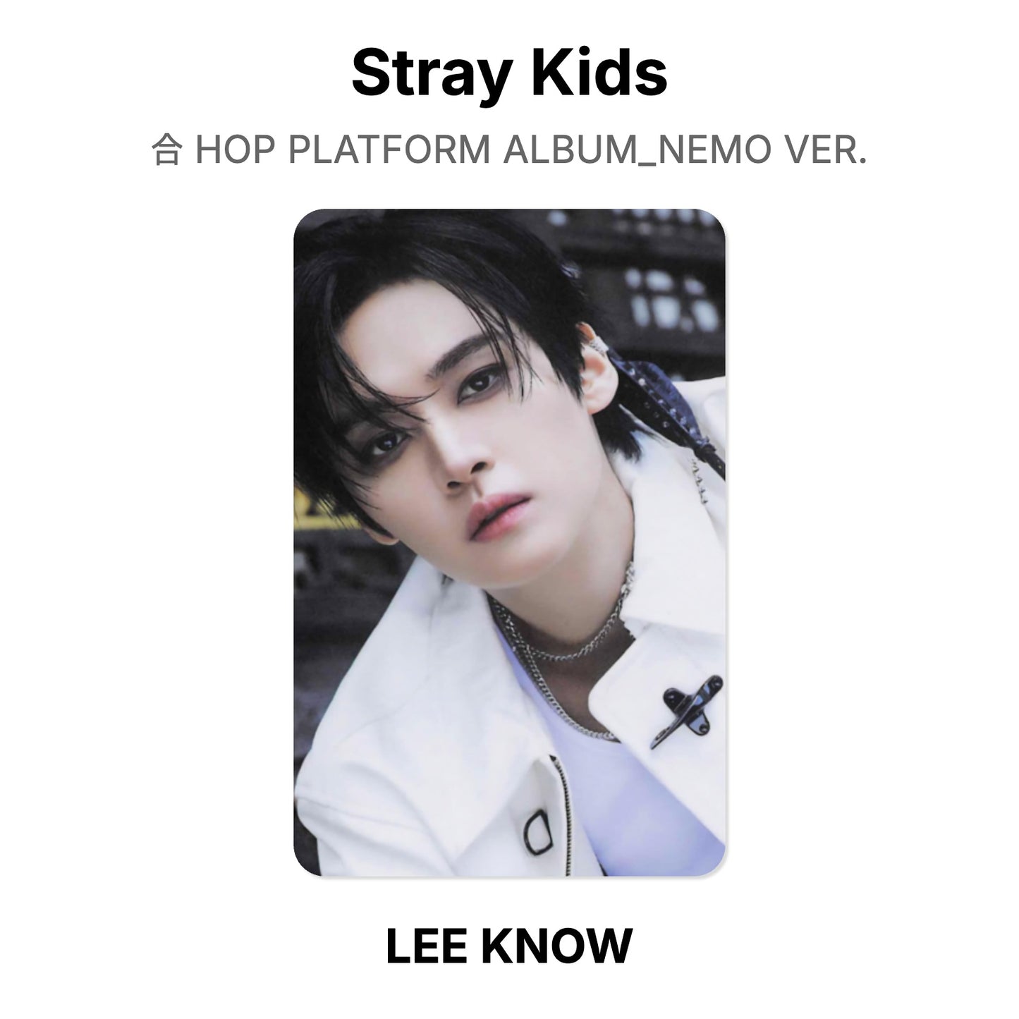 Stray Kids 合 HOP PLATFORM ALBUM_NEMO VER. Offizielle Photocard