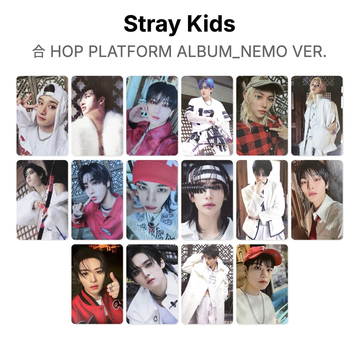 Stray Kids 合 HOP PLATFORM ALBUM_NEMO VER. Offizielle Photocard
