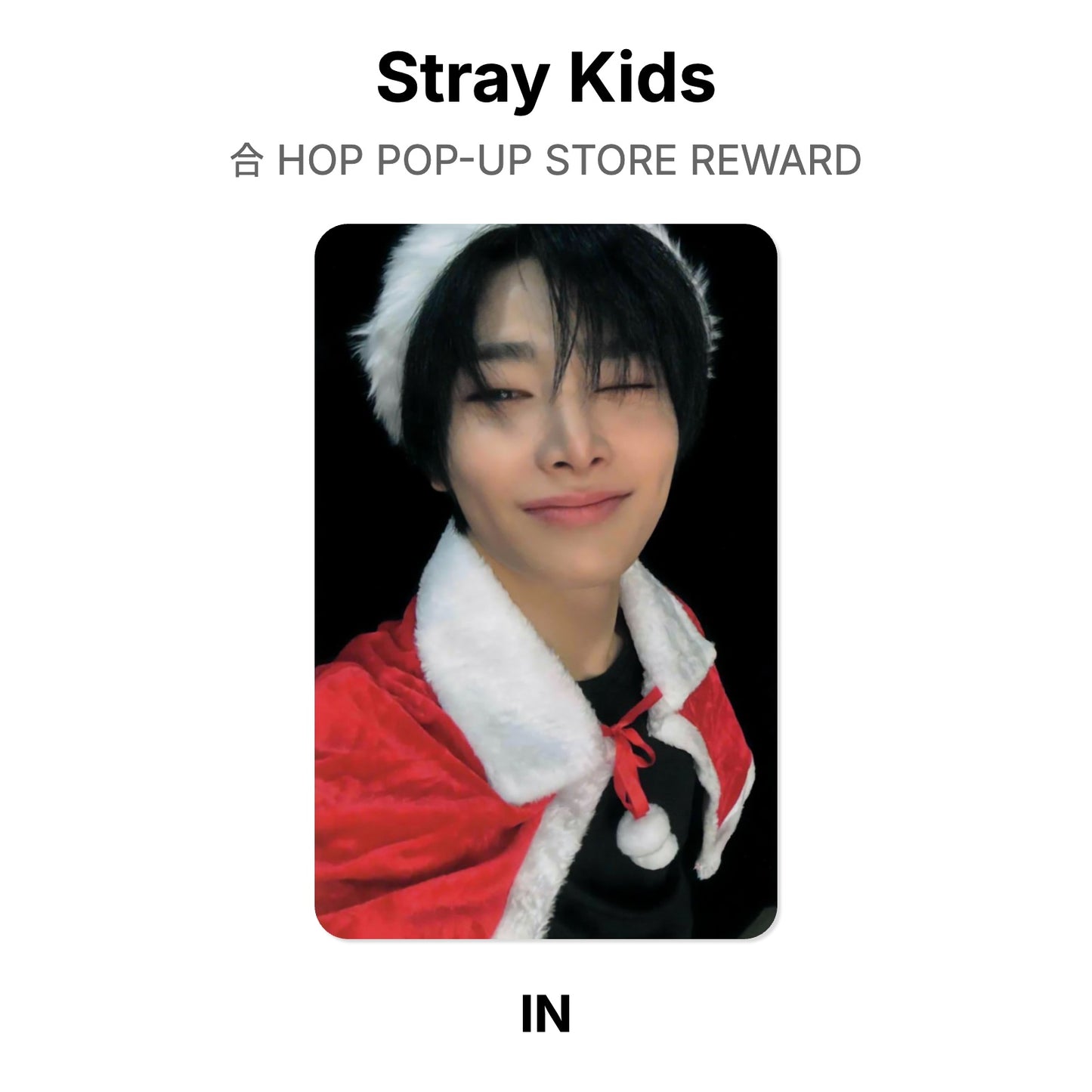 Stray Kids 合 HOP POP-UP STORE REWARD Official Photocard