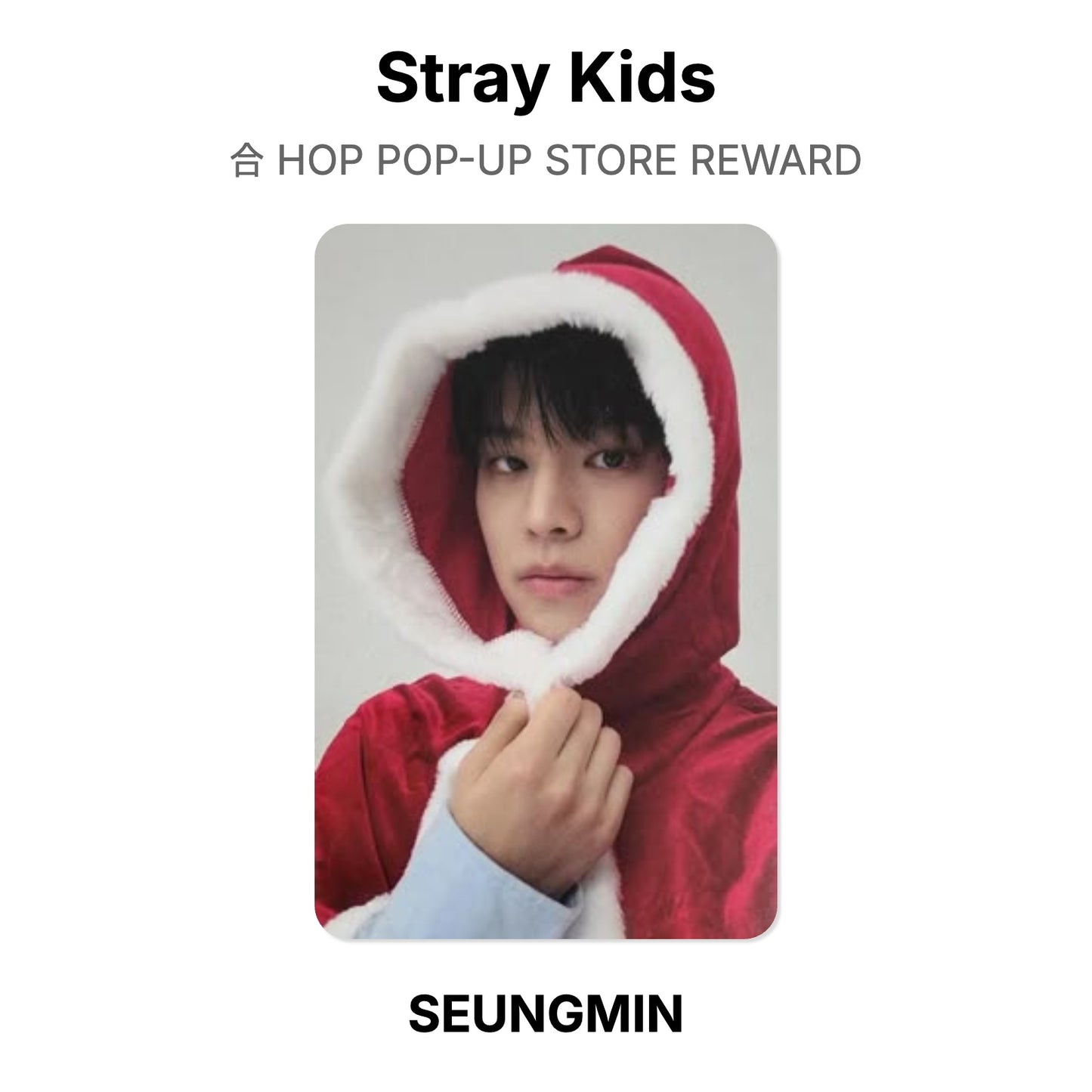 Stray Kids 合 HOP POP-UP STORE REWARD Official Photocard