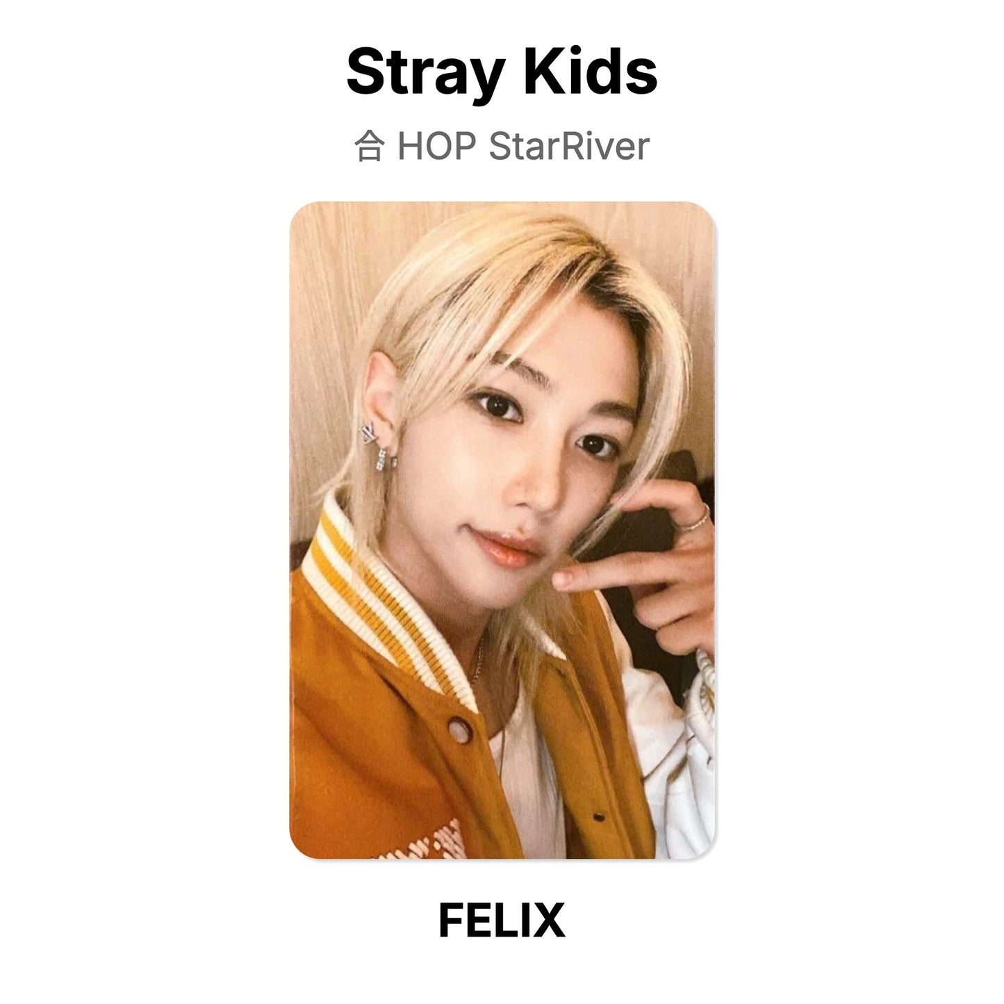 Stray Kids 合 HOP StarRiver Offizielle Photocard