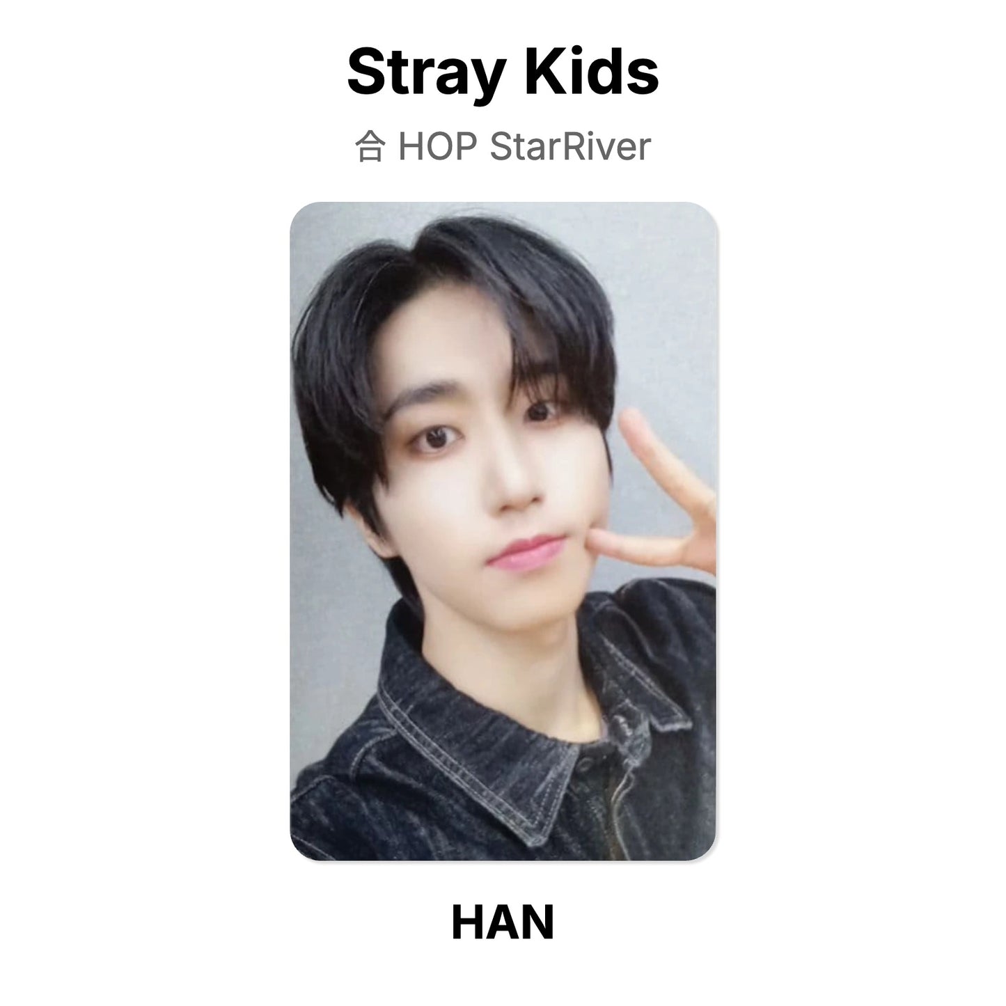 Stray Kids 合 HOP StarRiver Official Photocard