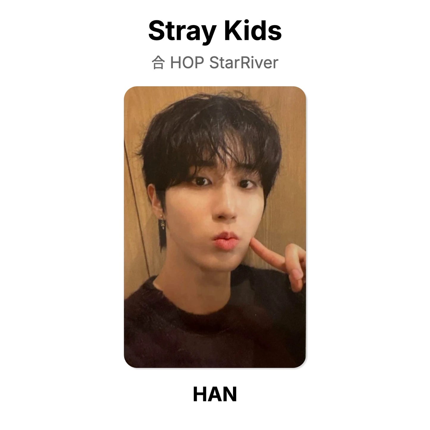 Stray Kids 合 HOP StarRiver Official Photocard