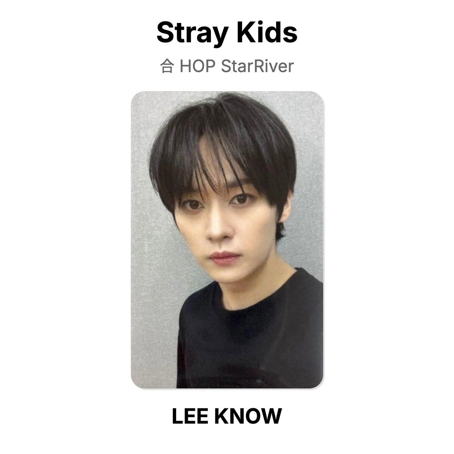 Stray Kids 合 HOP StarRiver Official Photocard