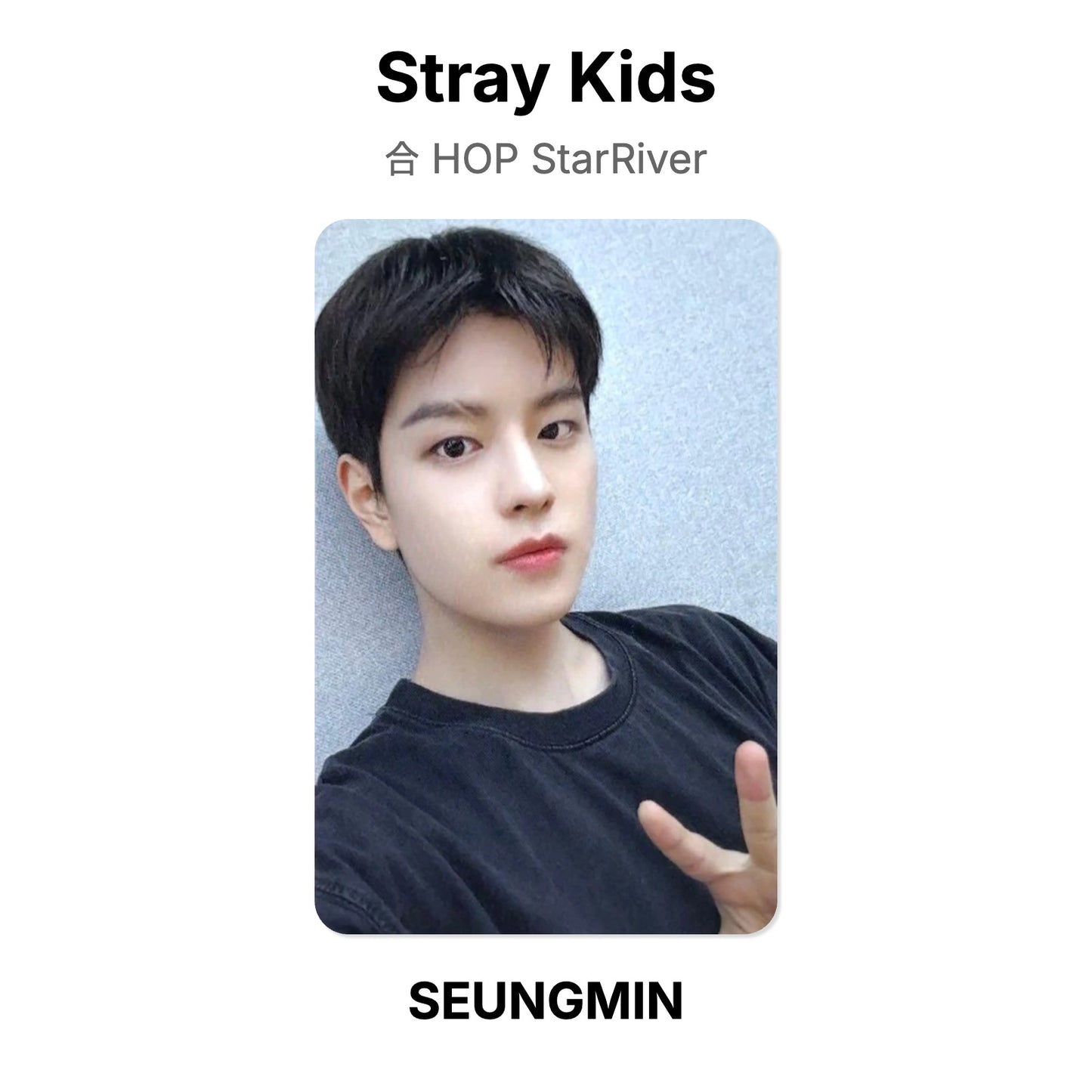 Stray Kids 合 HOP StarRiver Official Photocard