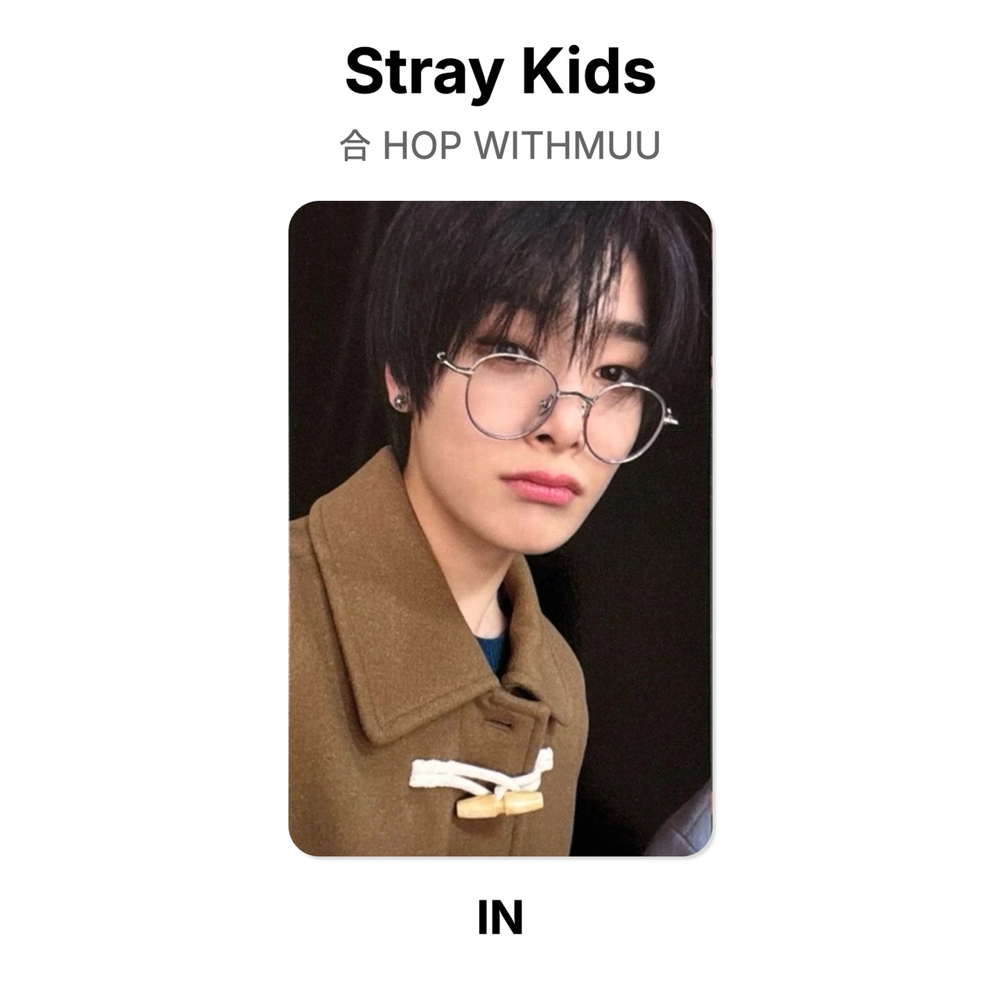 Stray Kids 合 HOP WITHMUU Official Photocard