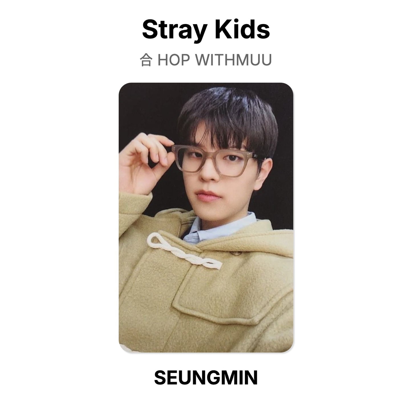 Stray Kids 合 HOP WITHMUU Official Photocard
