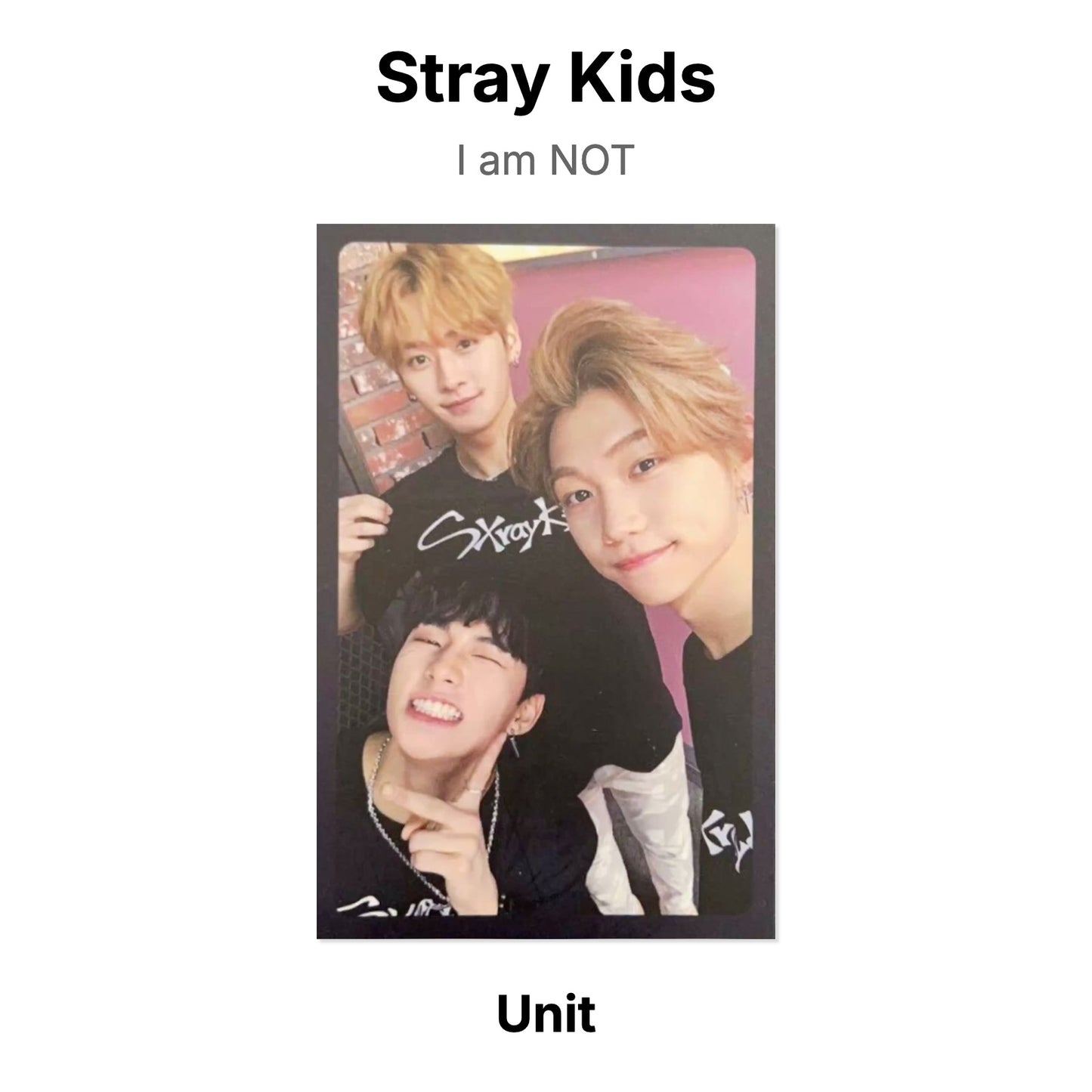 Stray Kids I am NOT photocard ufficiale
