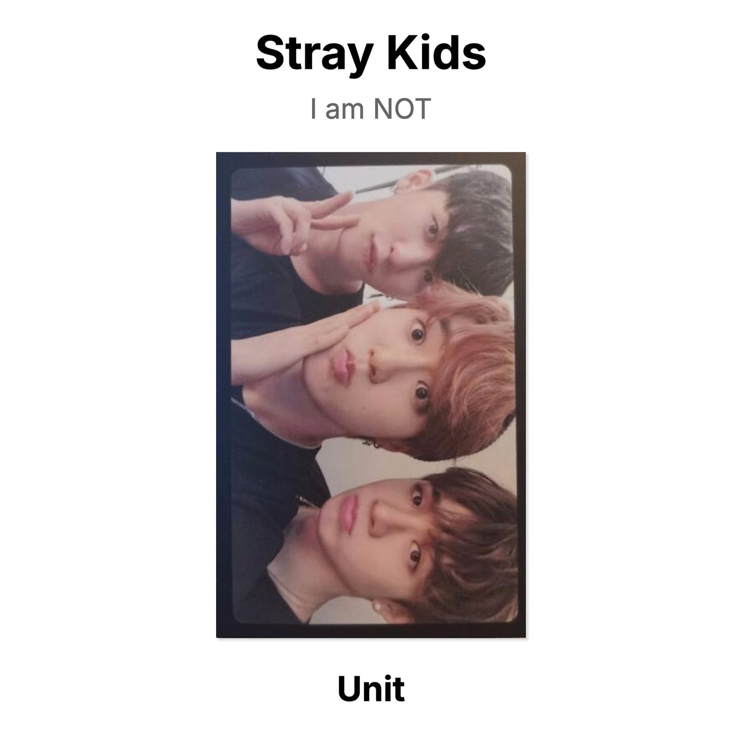 Stray Kids I am NOT photocard oficial