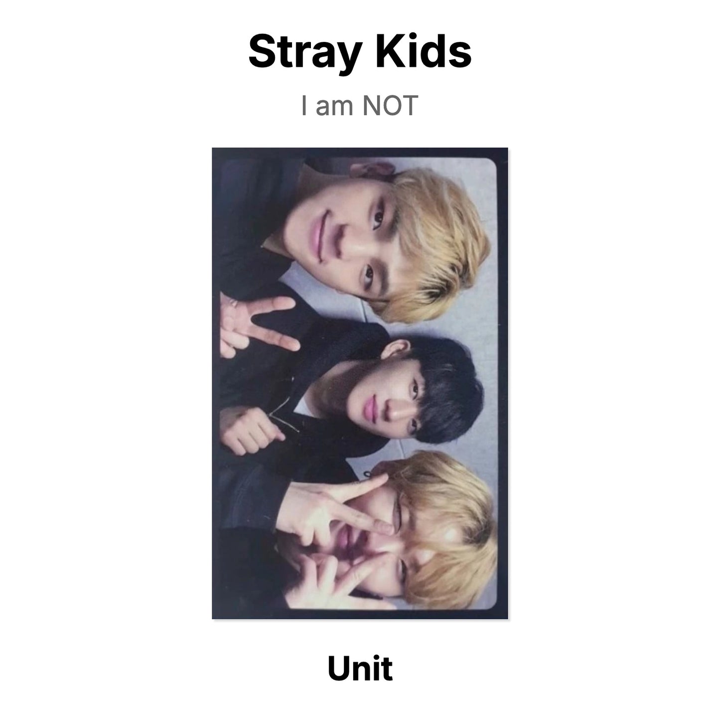 Stray Kids I am NOT photocard ufficiale