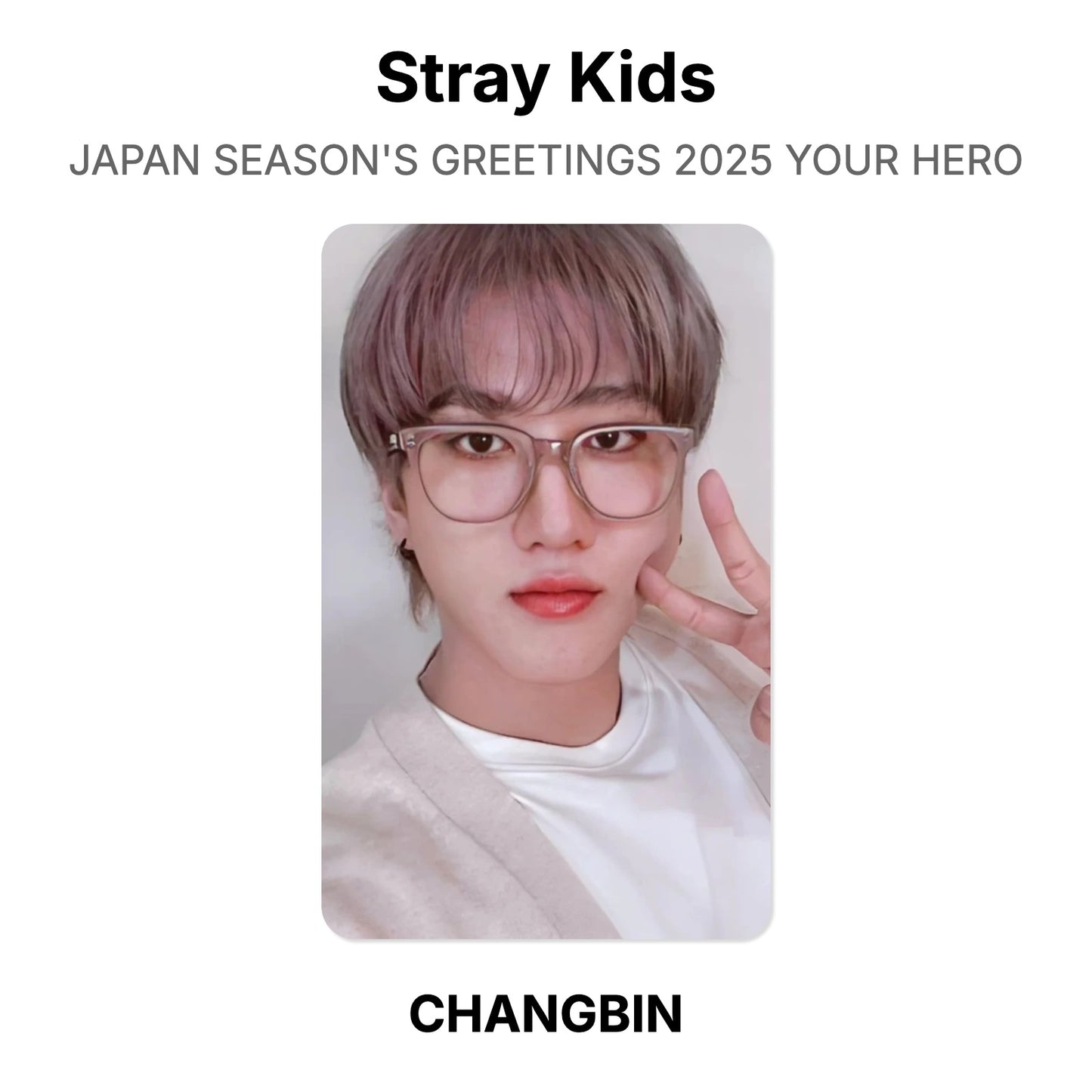 Stray Kids JAPAN SEASON'S GREETINGS 2025 YOUR HERO 公式フォトカード