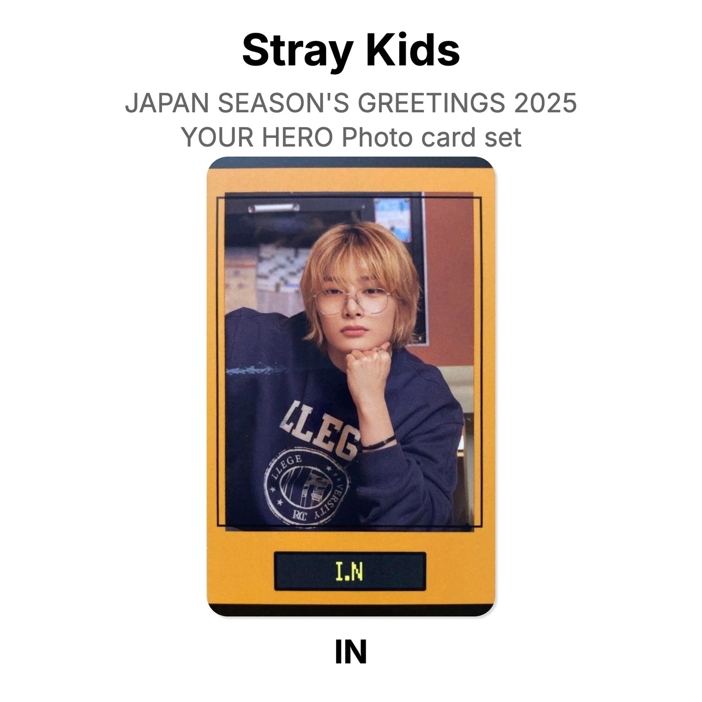 Stray Kids JAPAN SEASON'S GREETINGS 2025 YOUR HERO Photo card set Official Photocard