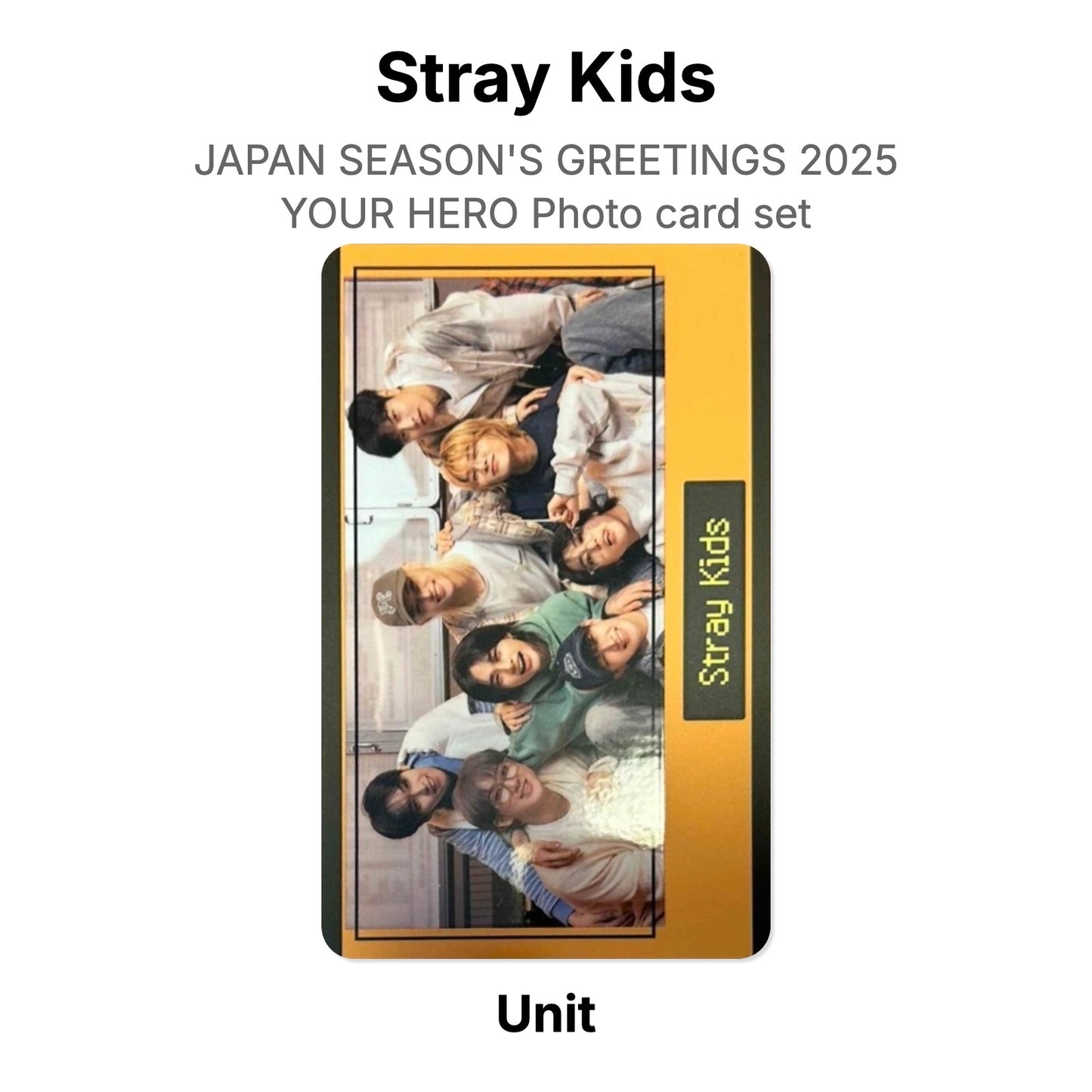 Stray Kids JAPAN SEASON'S GREETINGS 2025 YOUR HERO Photo card set Official Photocard