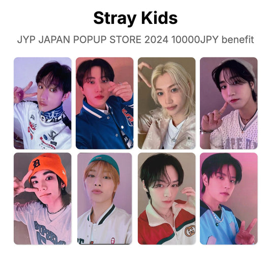 Stray Kids JYP JAPAN POPUP STORE 2024 10000JPY benefit photocard oficial