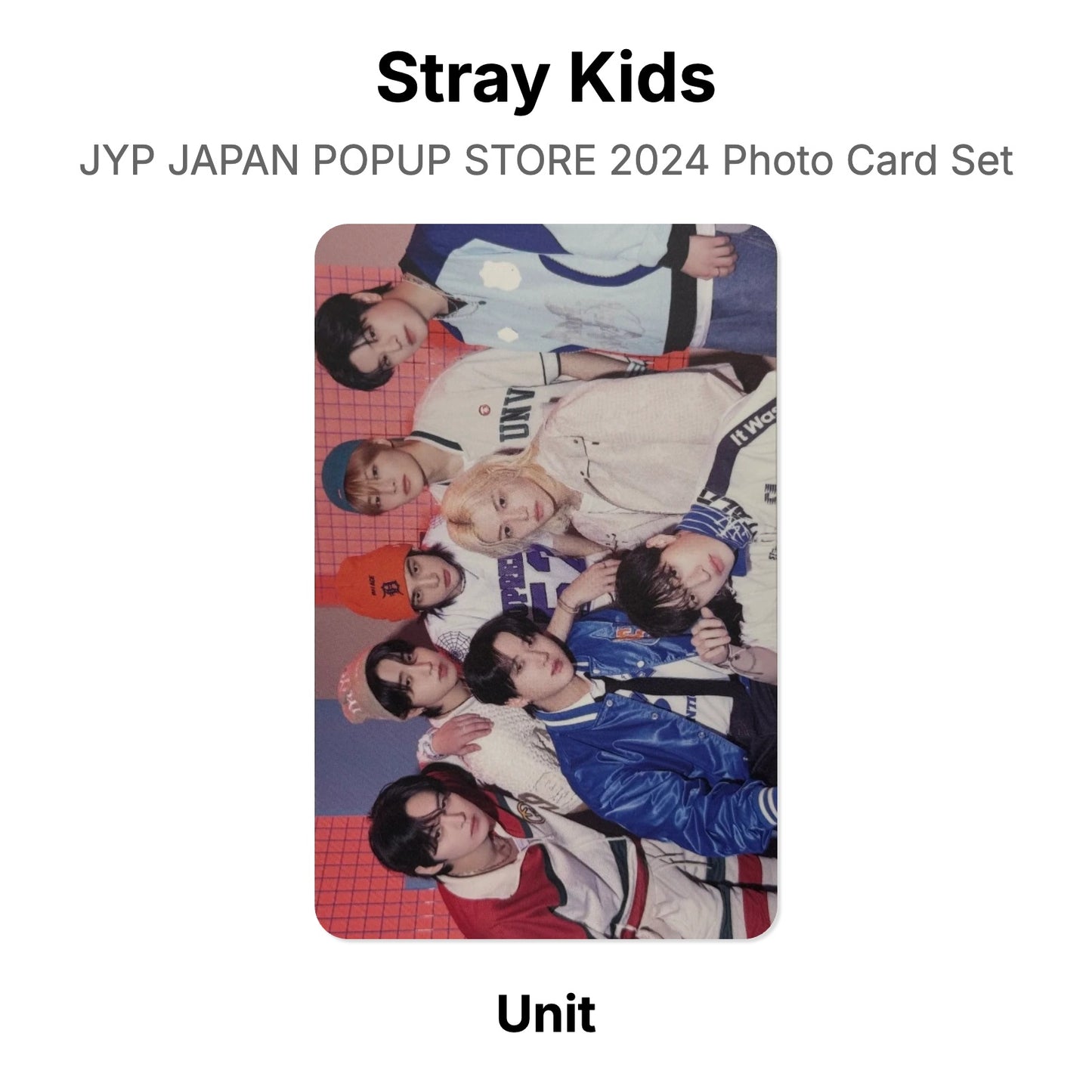 Stray Kids JYP JAPAN POPUP STORE 2024 Photo Card Set photocard oficial