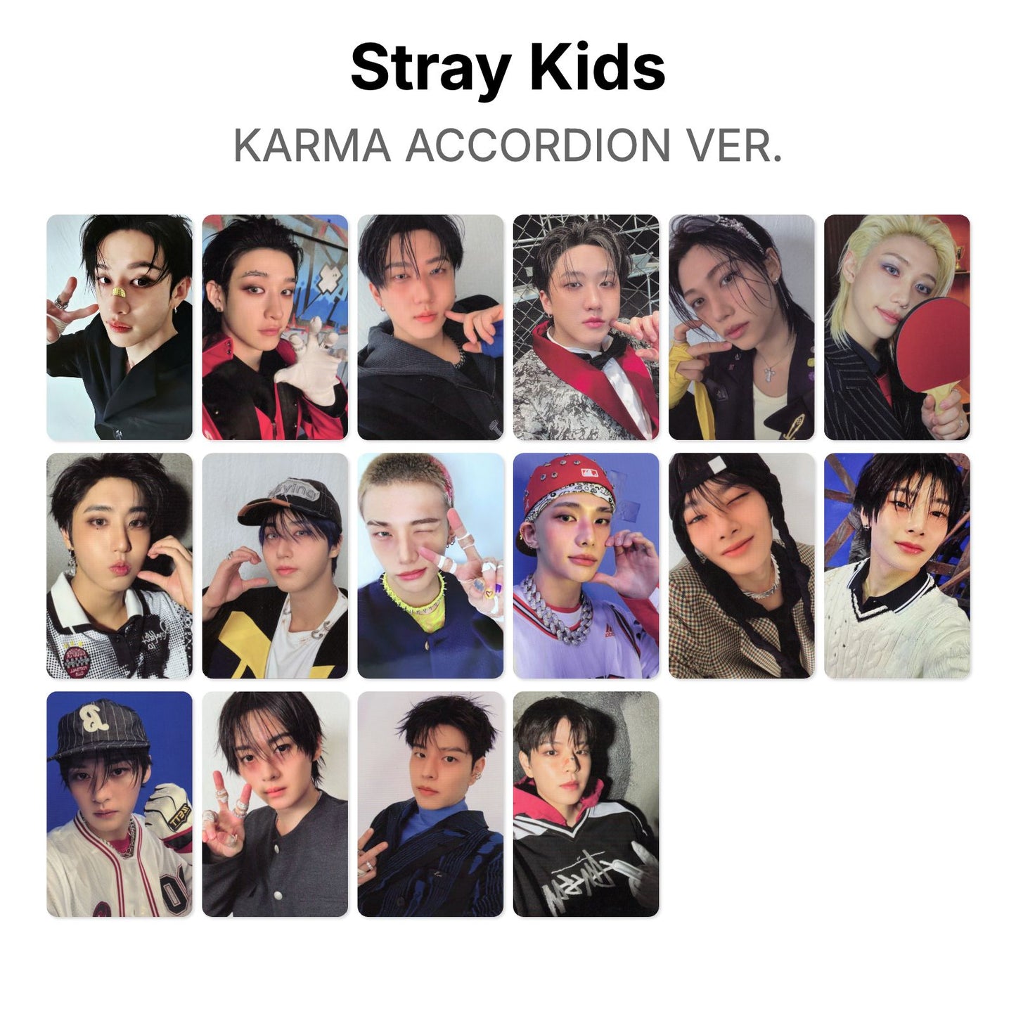 Stray Kids KARMA ACCORDION VER. โฟโต้การ์ดของแท้