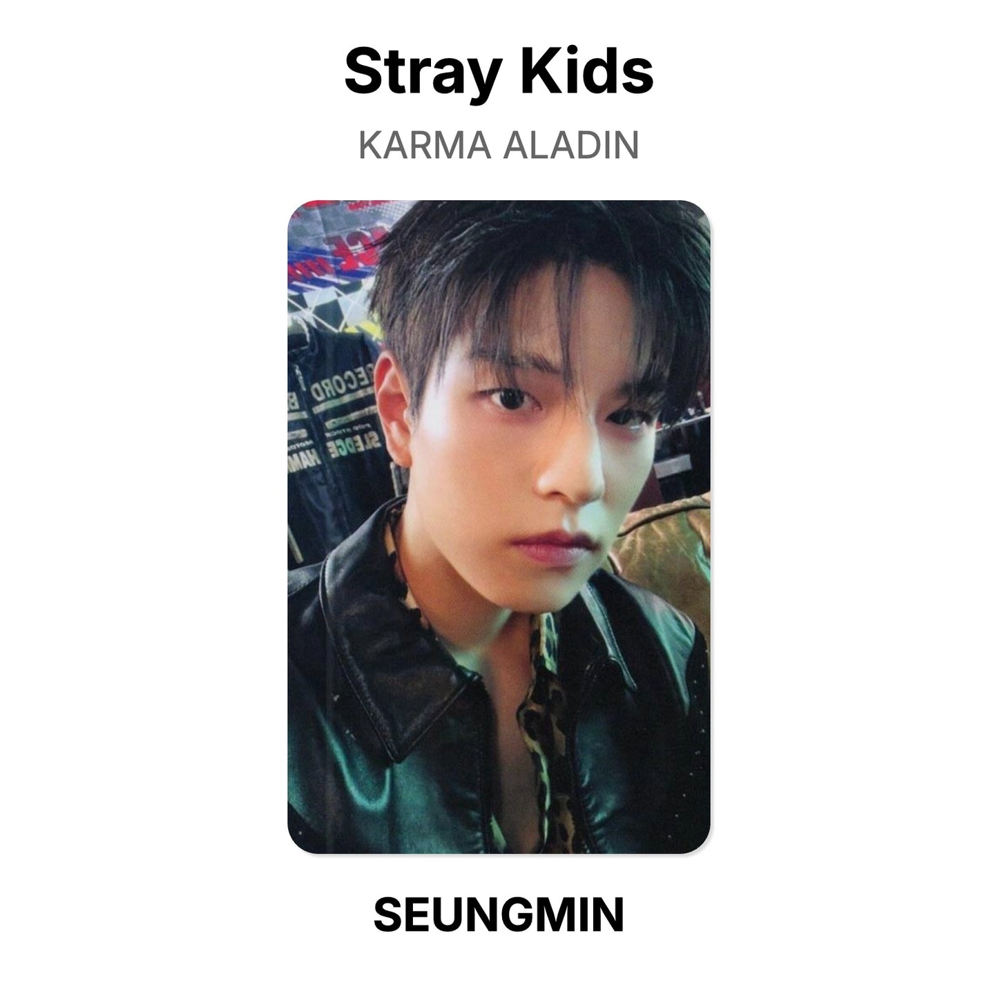 Stray Kids KARMA ALADIN Official Photocard
