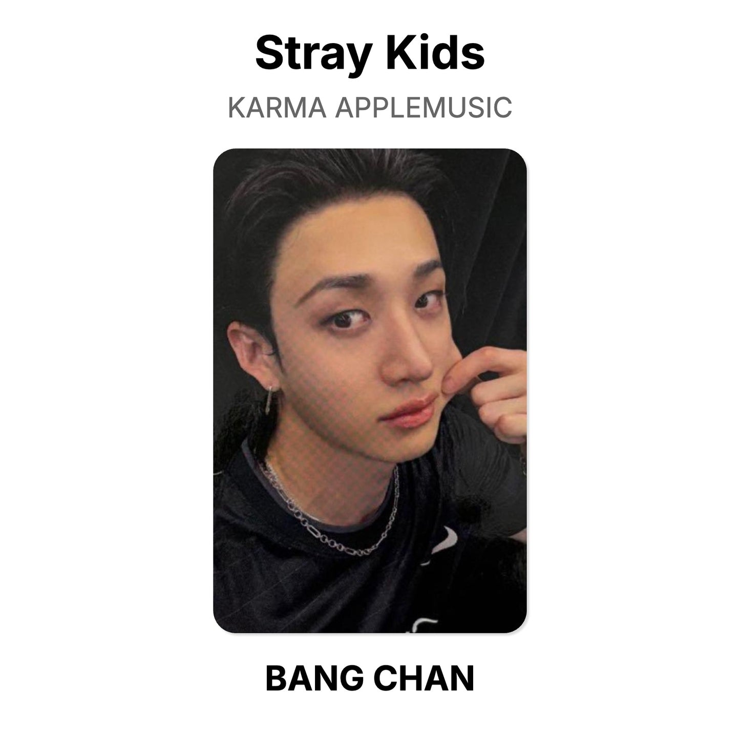 Stray Kids KARMA APPLEMUSIC photocard oficial