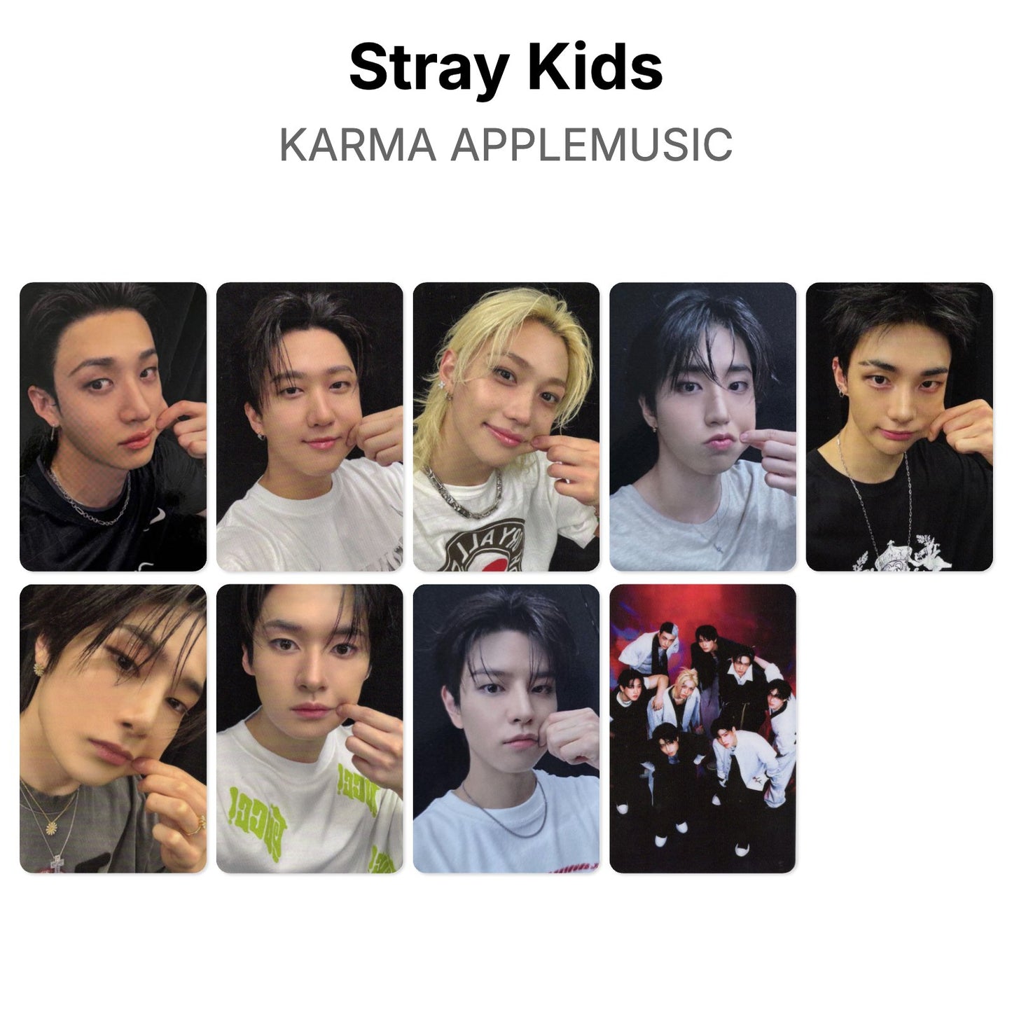 Stray Kids KARMA APPLEMUSIC photocard oficial