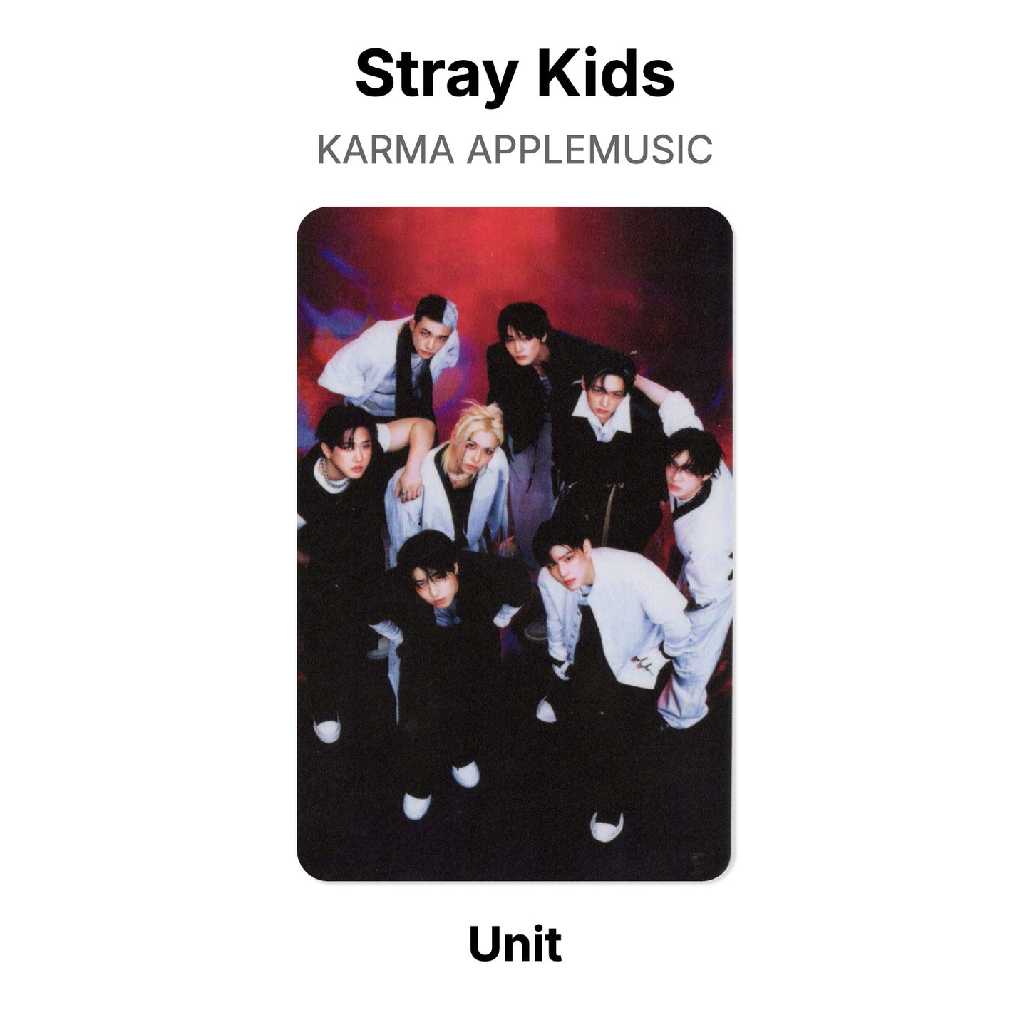Stray Kids KARMA APPLEMUSIC photocard oficial