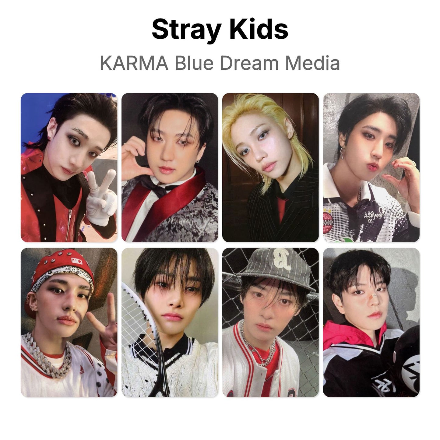 Stray Kids KARMA Blue Dream Media Official Photocard