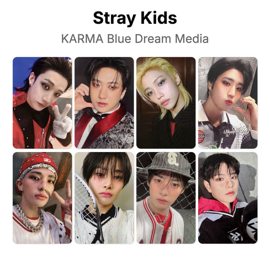 Stray Kids KARMA Blue Dream Media Official Photocard