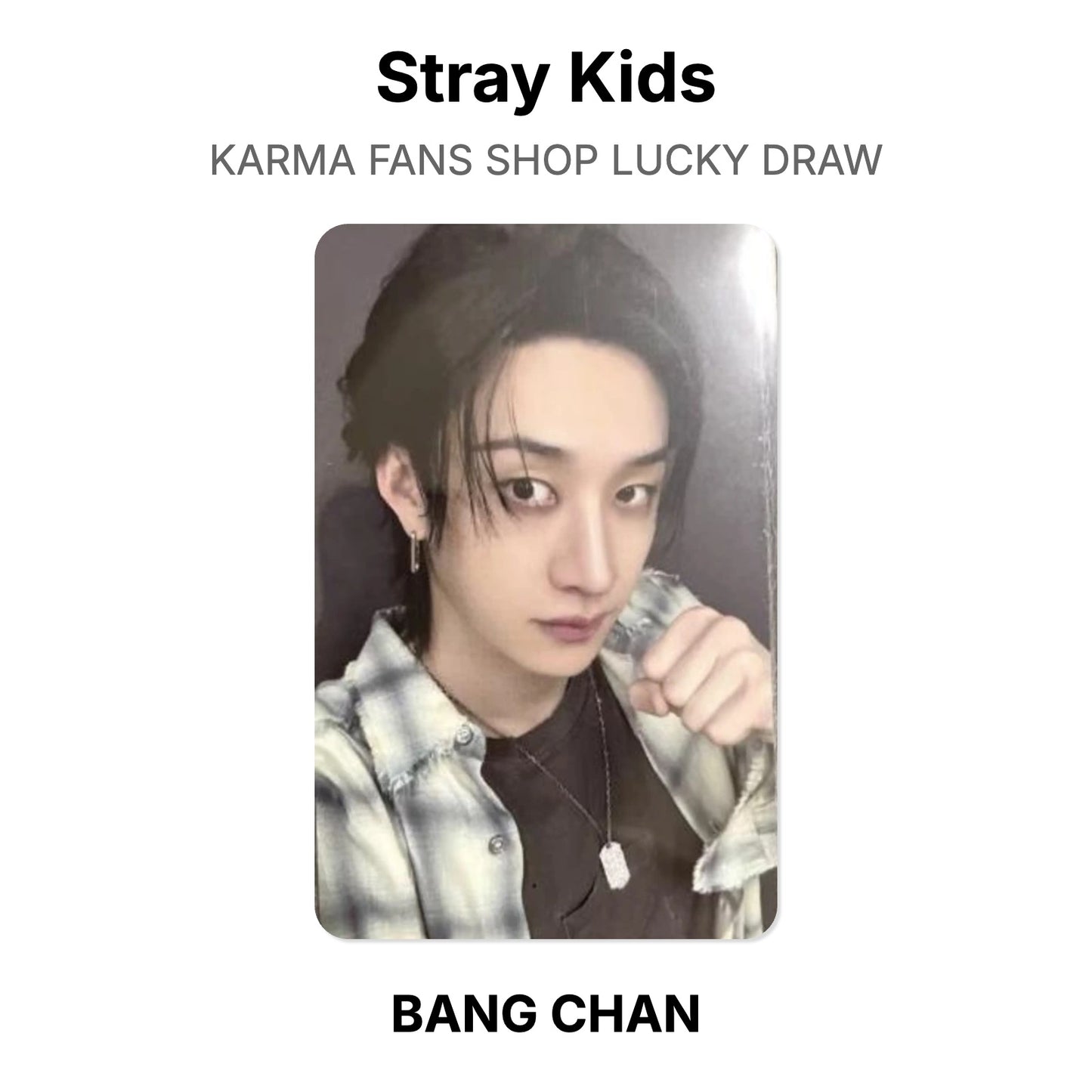 Stray Kids KARMA FANS SHOP LUCKY DRAW photocard oficial