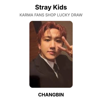 Stray Kids KARMA FANS SHOP LUCKY DRAW photocard oficial