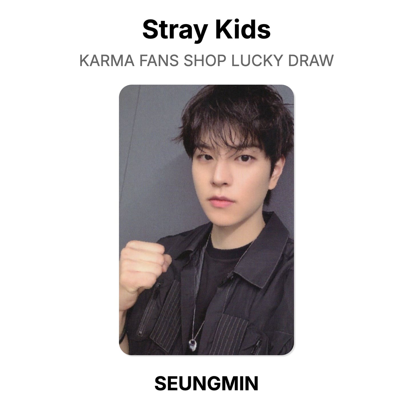 Stray Kids KARMA FANS SHOP LUCKY DRAW photocard oficial