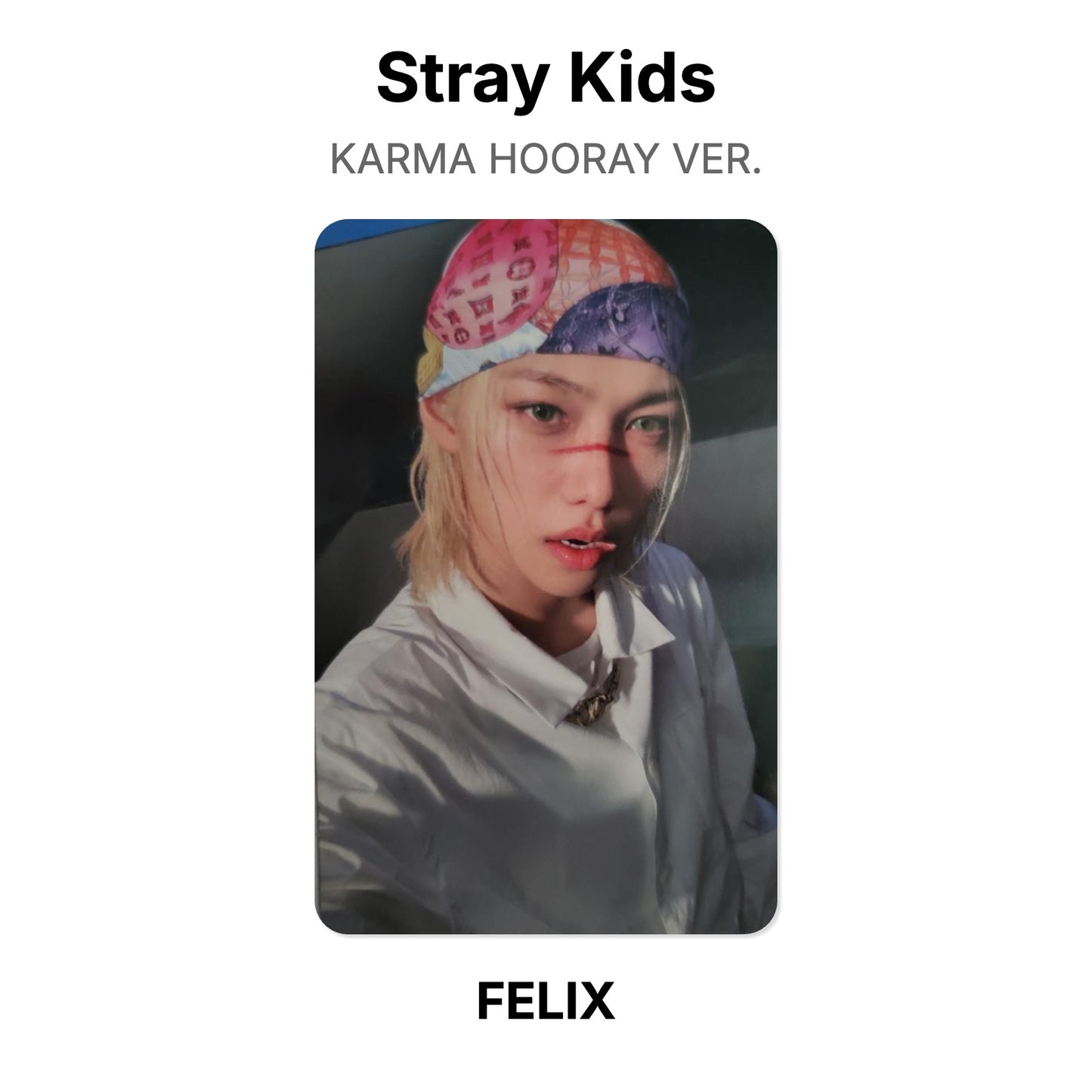 Stray Kids KARMA HOORAY VER. Offizielle Photocard