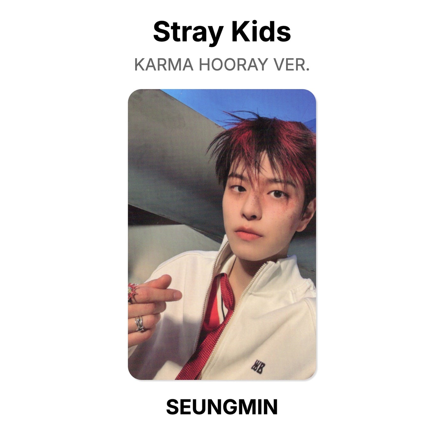 Stray Kids KARMA HOORAY VER. Offizielle Photocard