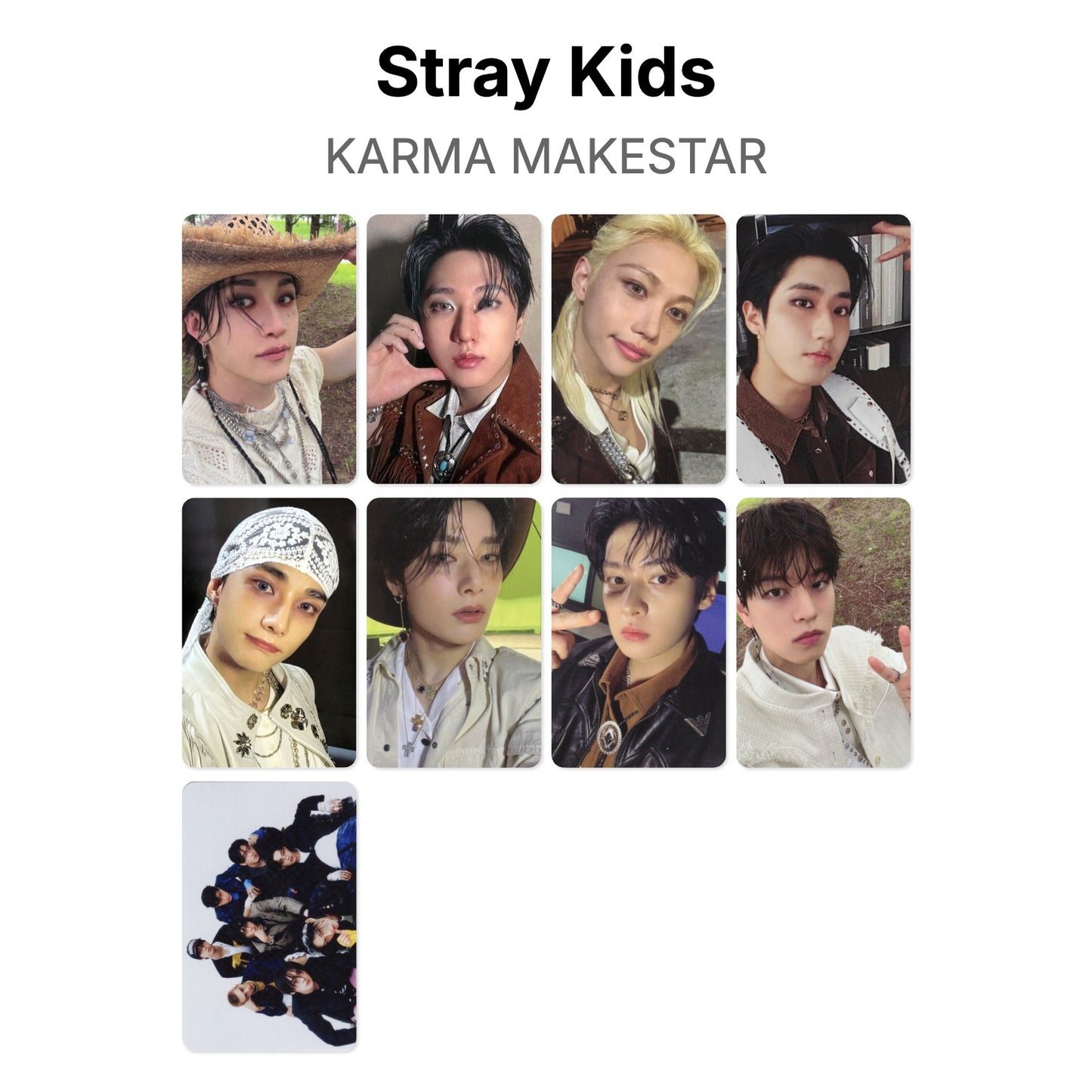 Stray Kids KARMA MAKESTAR Offizielle Photocard