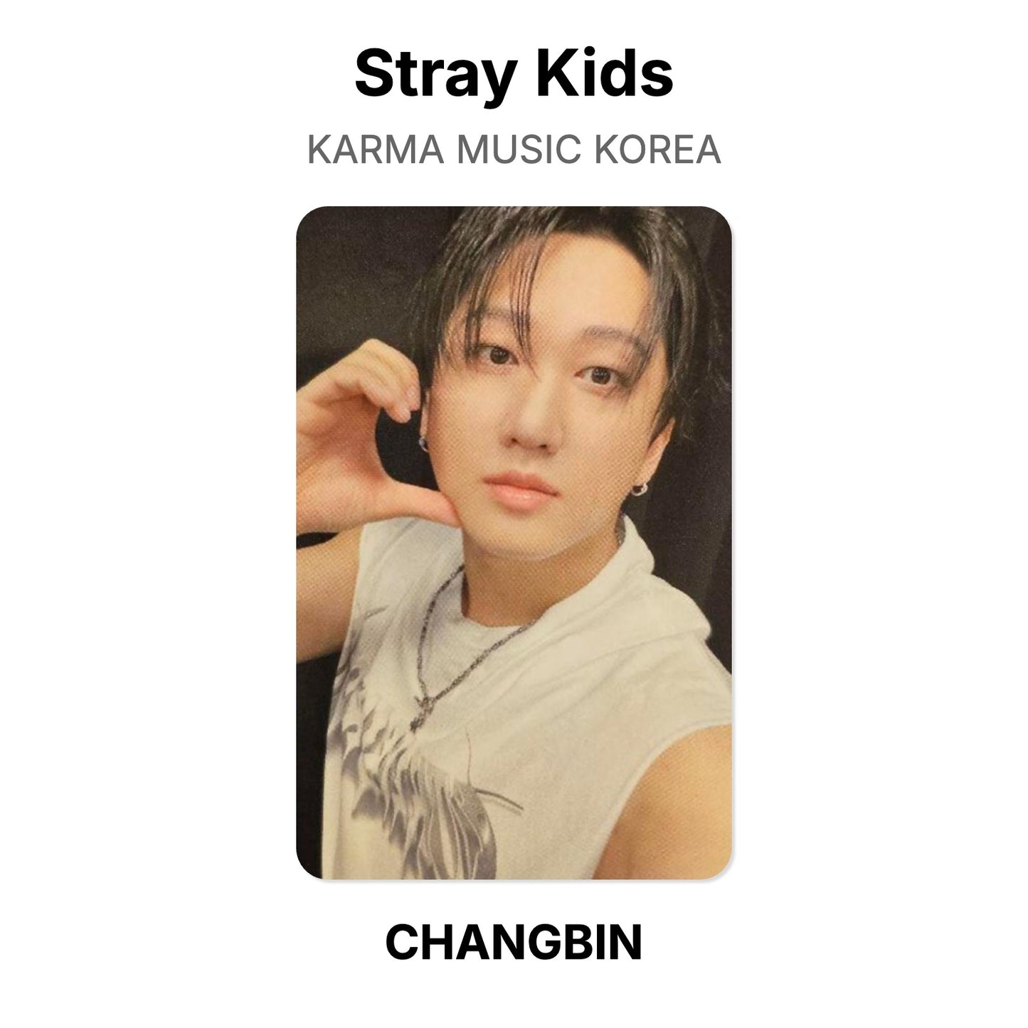 Stray Kids KARMA MUSIC KOREA virallinen Photocard