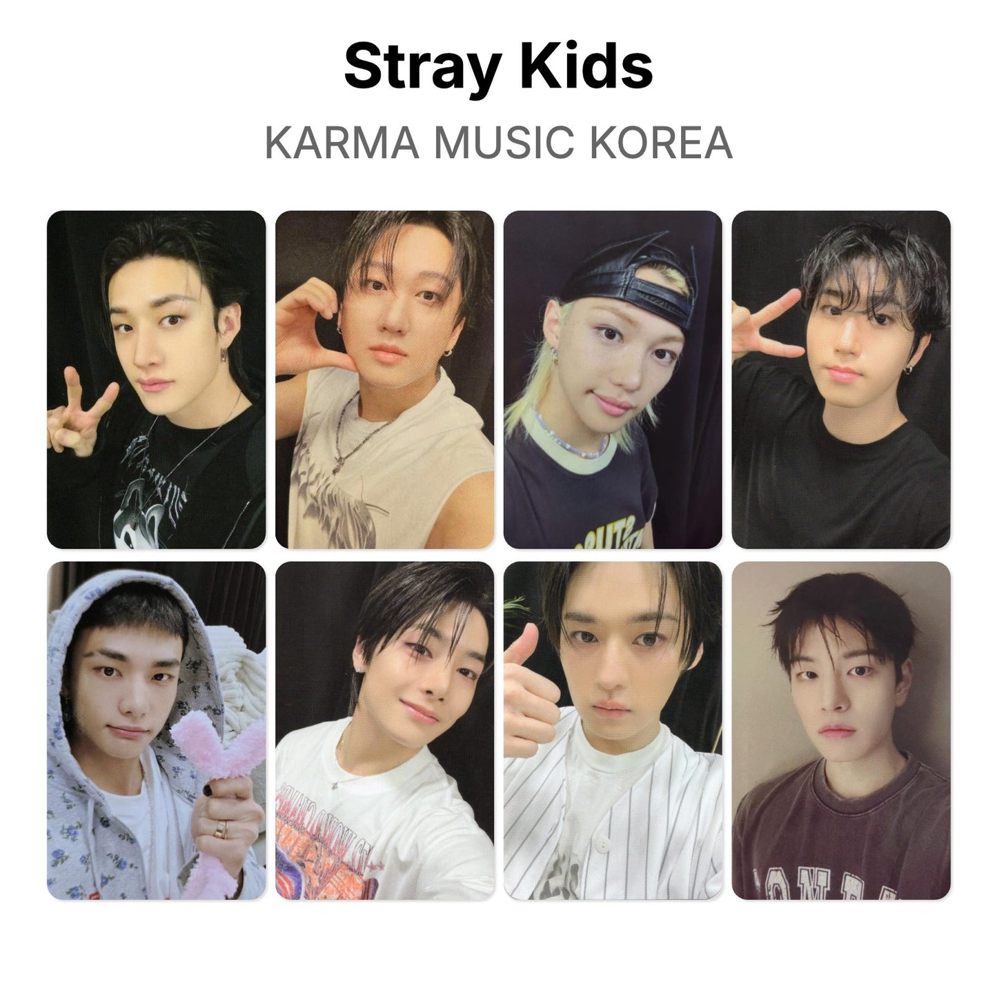 Stray Kids KARMA MUSIC KOREA virallinen Photocard