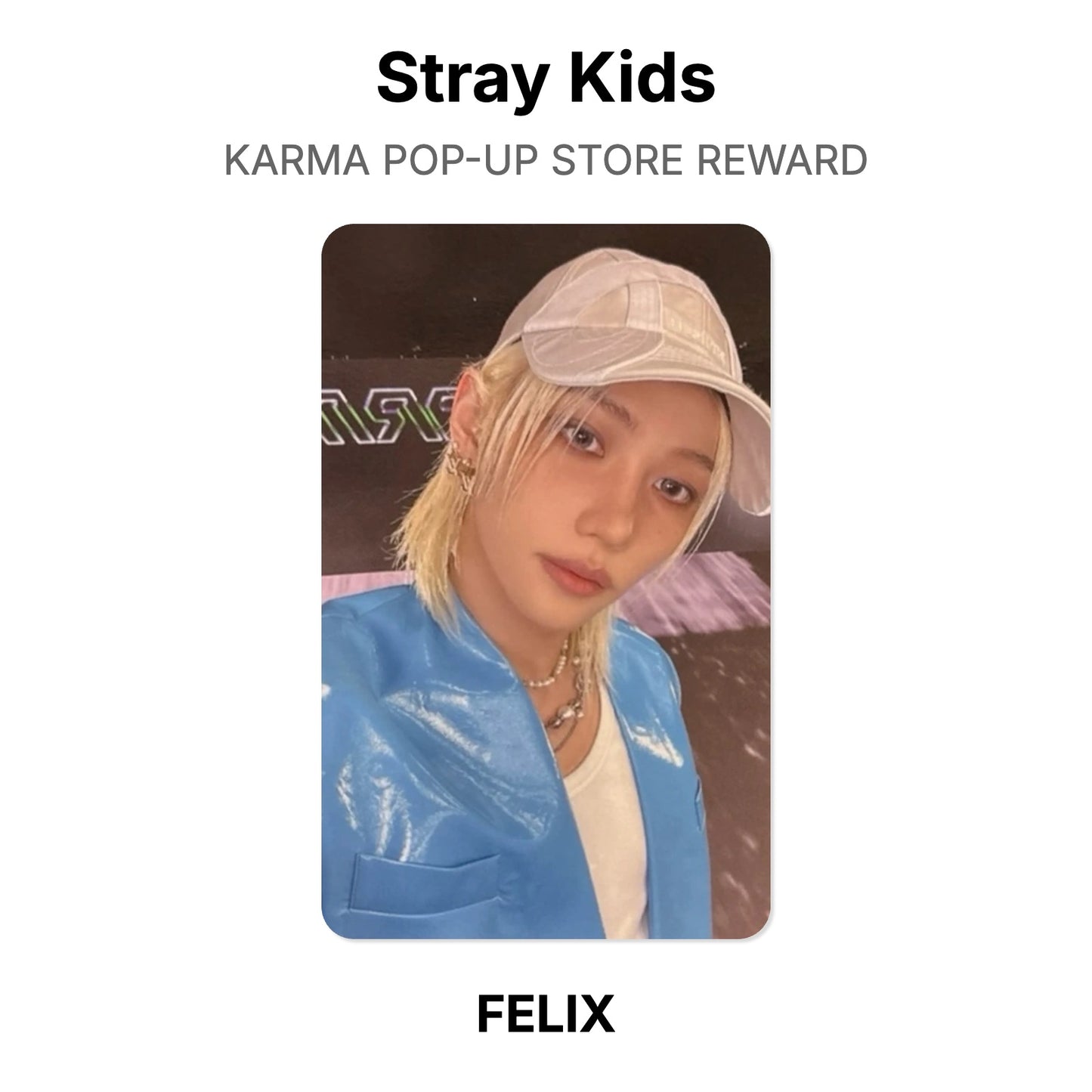 Stray Kids KARMA POP-UP STORE REWARD โฟโต้การ์ดของแท้