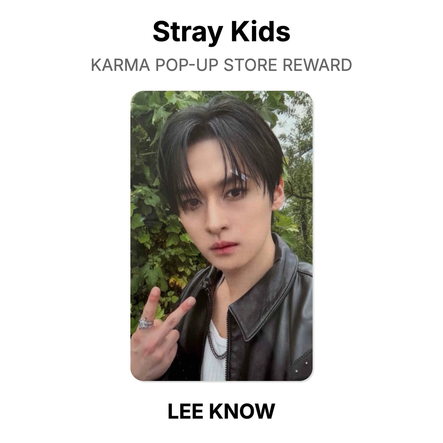 Stray Kids KARMA POP-UP STORE REWARD โฟโต้การ์ดของแท้