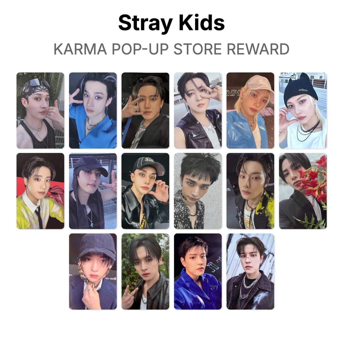 Stray Kids KARMA POP-UP STORE REWARD โฟโต้การ์ดของแท้