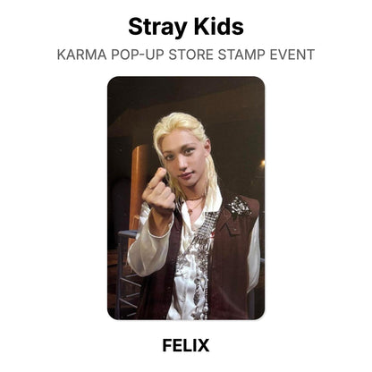 Stray Kids KARMA POP-UP STORE STAMP EVENT photocard oficial