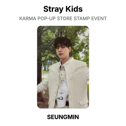 Stray Kids KARMA POP-UP STORE STAMP EVENT photocard oficial